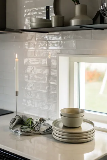 Sandsbro dinner plate - Light grey, Ø26 cm - Scandi Living