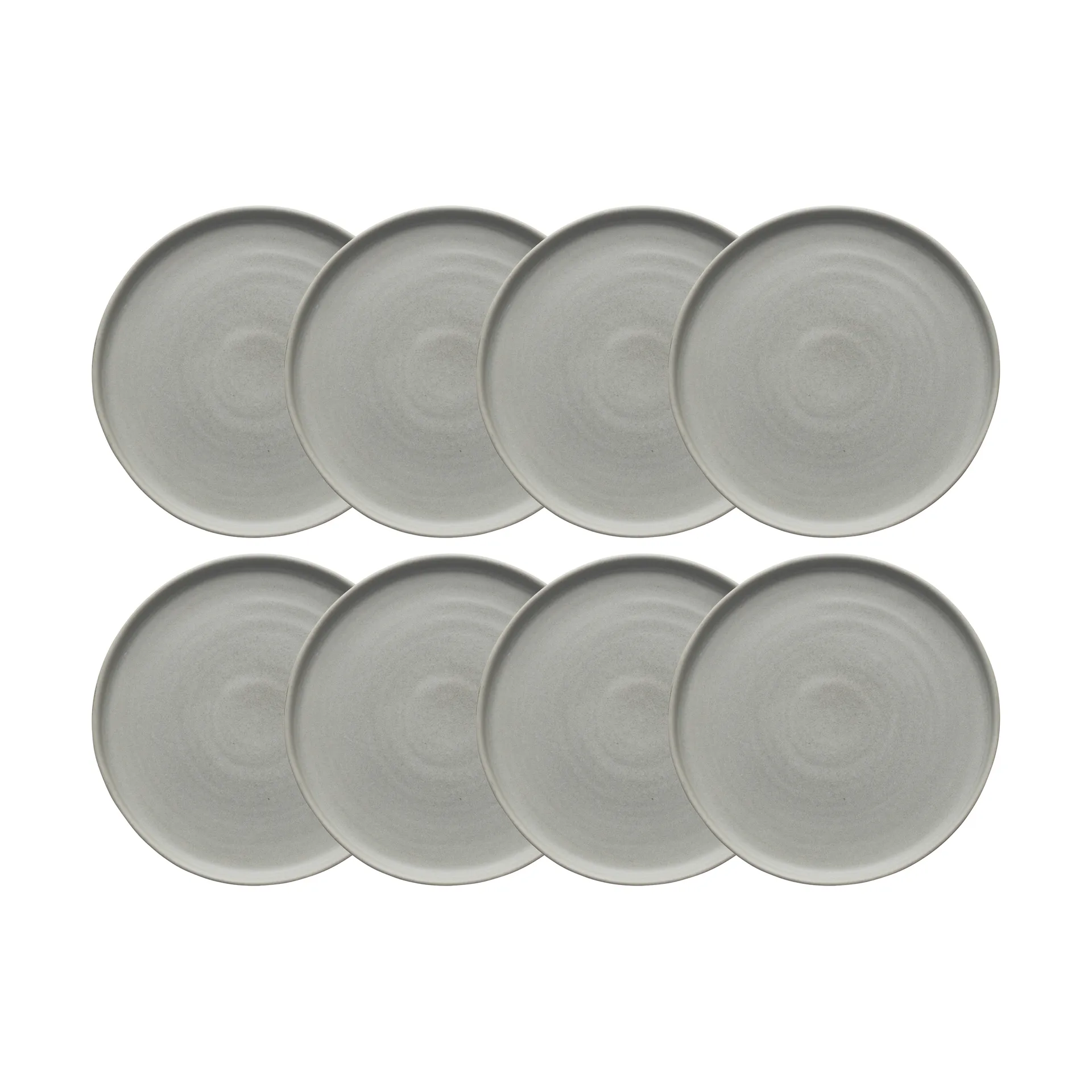 Sandsbro small plate light grey, Ø20 cm, 8-pack,  Scandi Living
