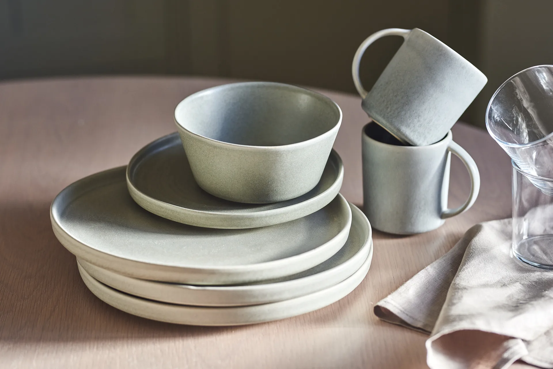 Sandsbro small plate light grey, Ø20 cm, 8-pack,  Scandi Living