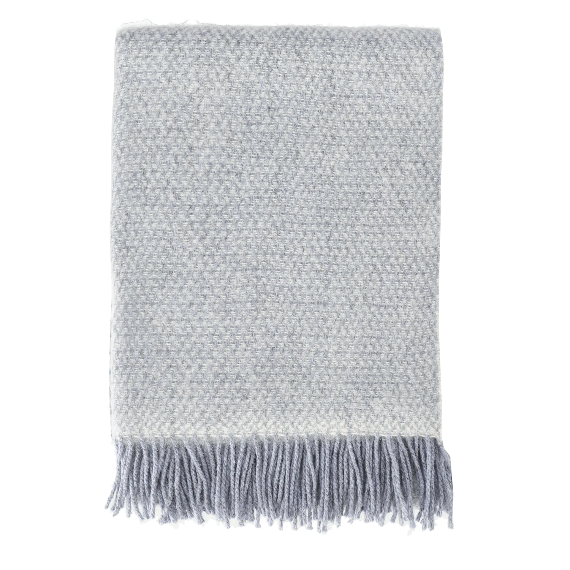Sandstone wool throw 130x180 cm, Dove Blue Melange Scandi Living