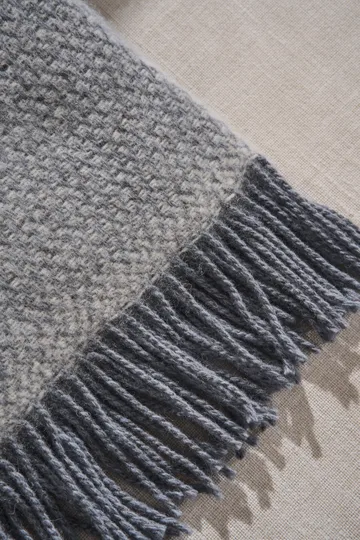 Sandstone wool throw 130x180 cm - Dove Blue Melange - Scandi Living