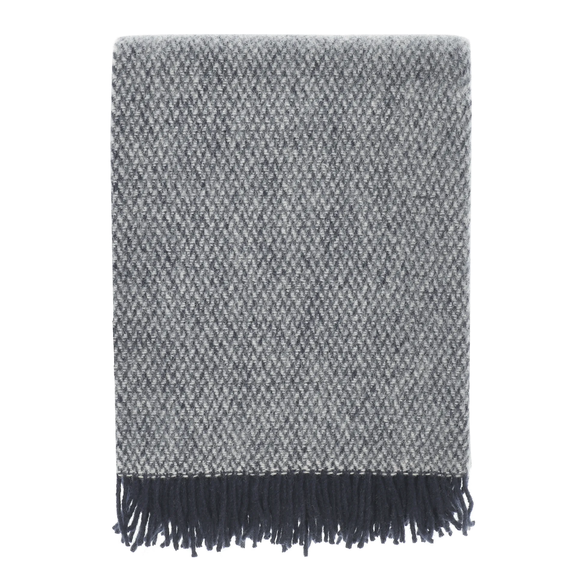 Sandstone wool throw 130x180 cm, Indigo blue Scandi Living
