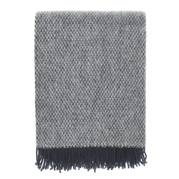 Sandstone wool throw 130x180 cm - Indigo blue - Scandi Living