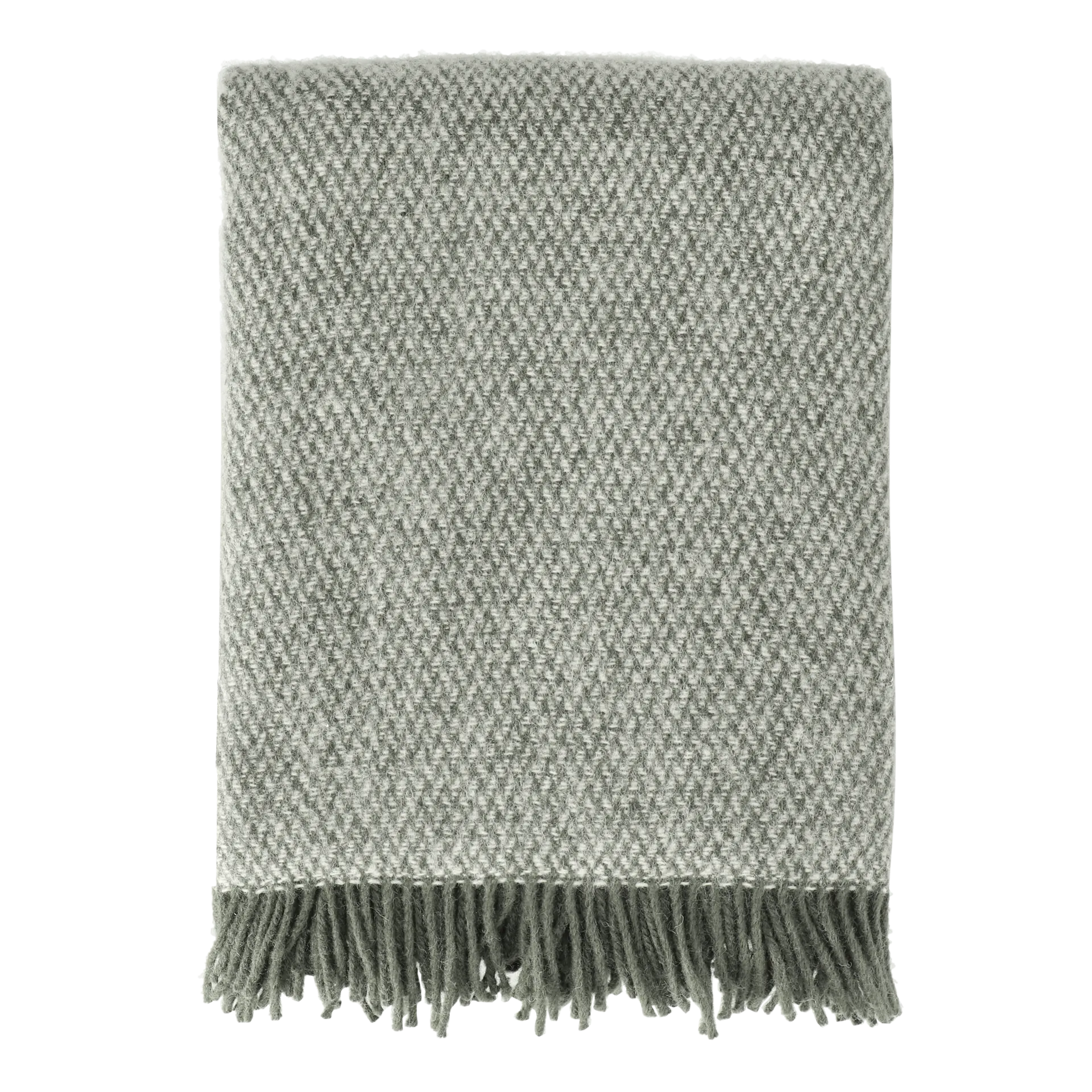Sandstone wool throw 130x180 cm, Khaki green Scandi Living