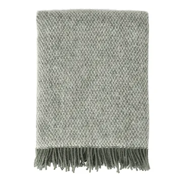 Sandstone wool throw 130x180 cm - Khaki green - Scandi Living