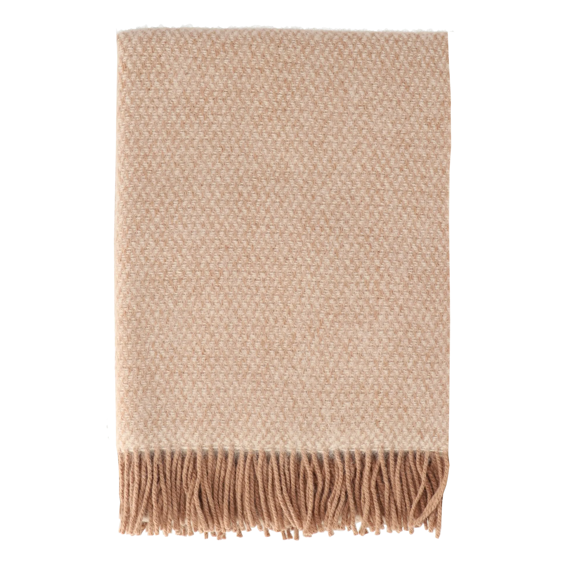 Sandstone wool throw 130x180 cm, Mocha Scandi Living