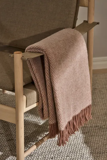 Sandstone wool throw 130x180 cm - Mocha - Scandi Living