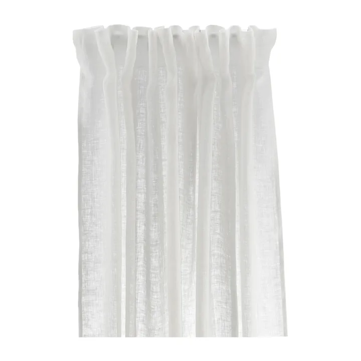 Serenity curtain with multiband 129x250 cm - White - Scandi Living