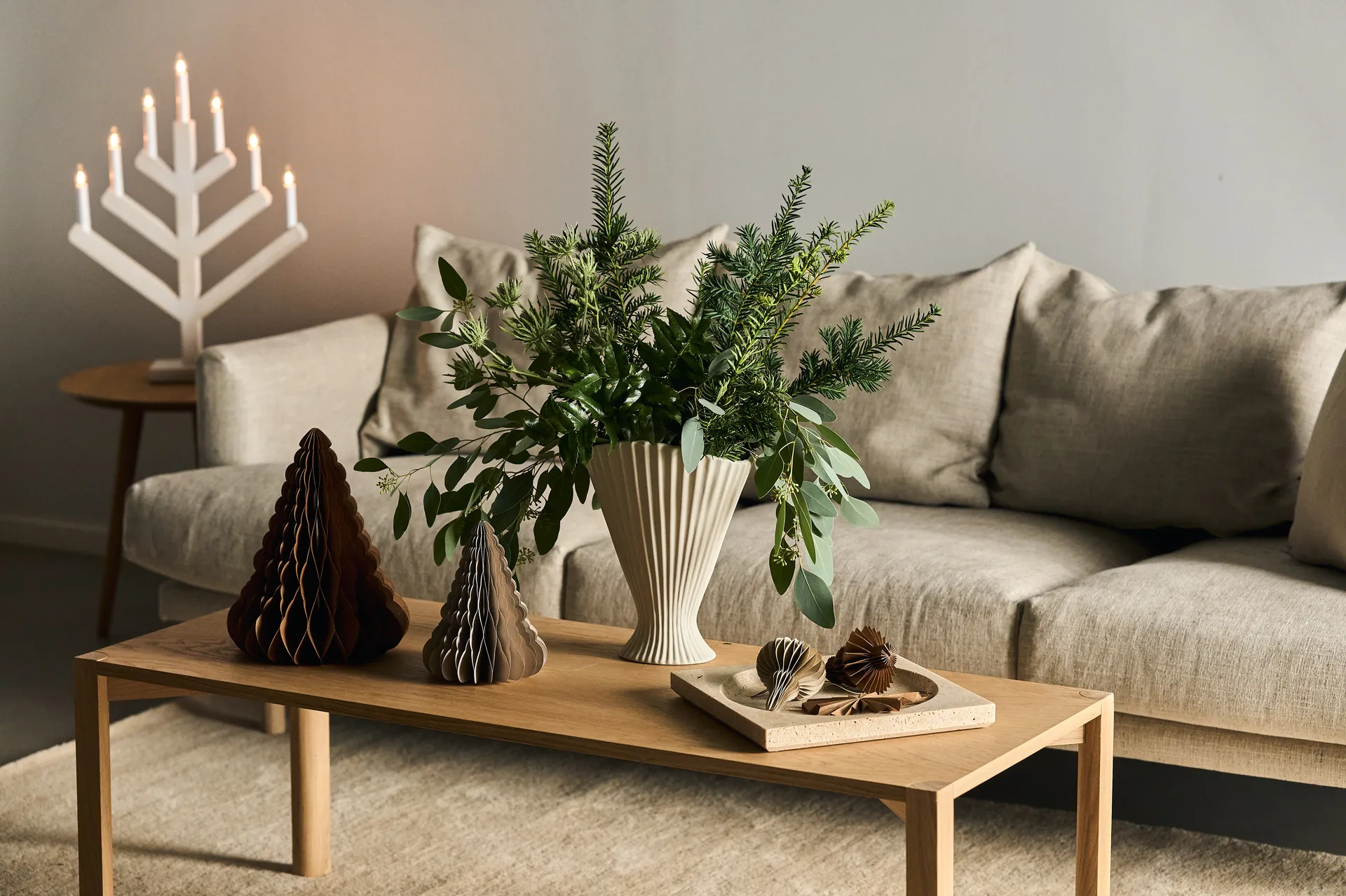 Spira baubles 4-pack, Beige Scandi Living