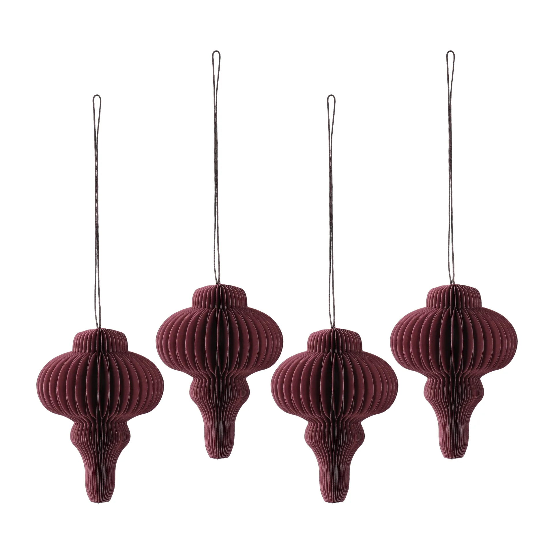 Spira baubles 4-pack, Red Scandi Living