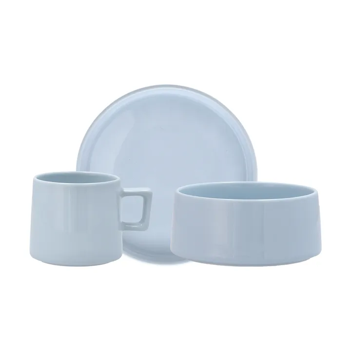 Taper breakfast set 12 pieces - Light blue - Scandi Living