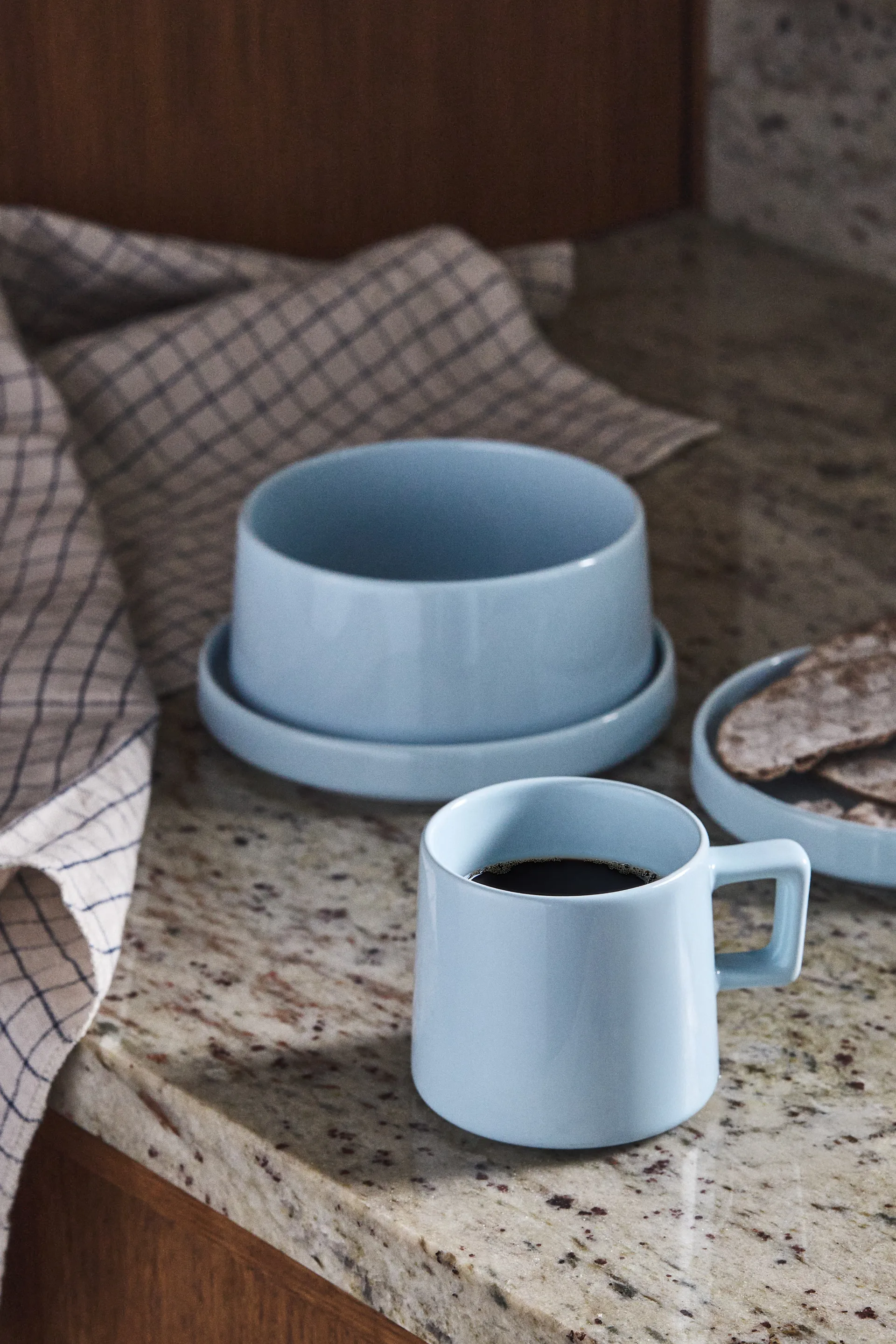 Taper plate 14 cm, Light blue Scandi Living