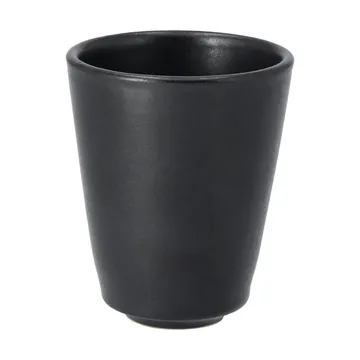 Terra cappuccino cup - Black stoneware, 14,5 cl - Scandi Living