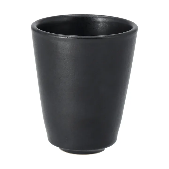 Terra cappuccino cup - Black stoneware, 14,5 cl - Scandi Living