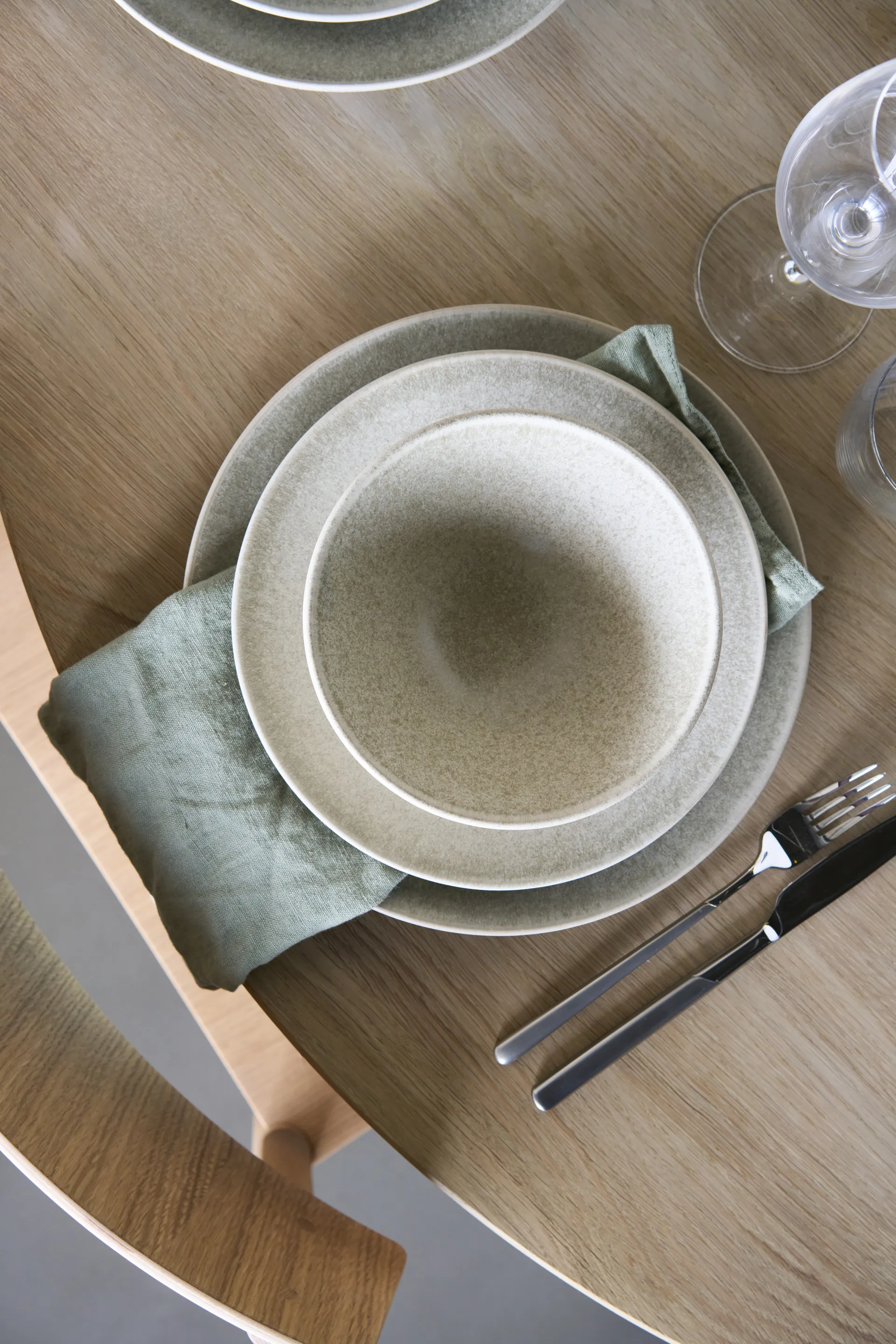 Terra dinner plate, Beige stoneware, Ø26,5 cm Scandi Living