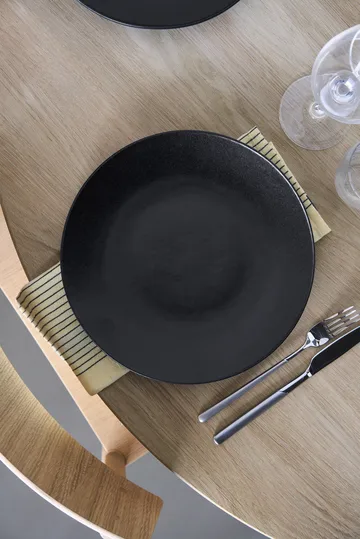Terra dinner plate - Black stoneware, Ø26,5 cm - Scandi Living