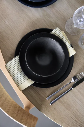 Terra dinner plate - Black stoneware, Ø26,5 cm - Scandi Living