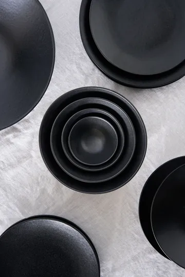 Terra dinner plate - Black stoneware, Ø26,5 cm - Scandi Living