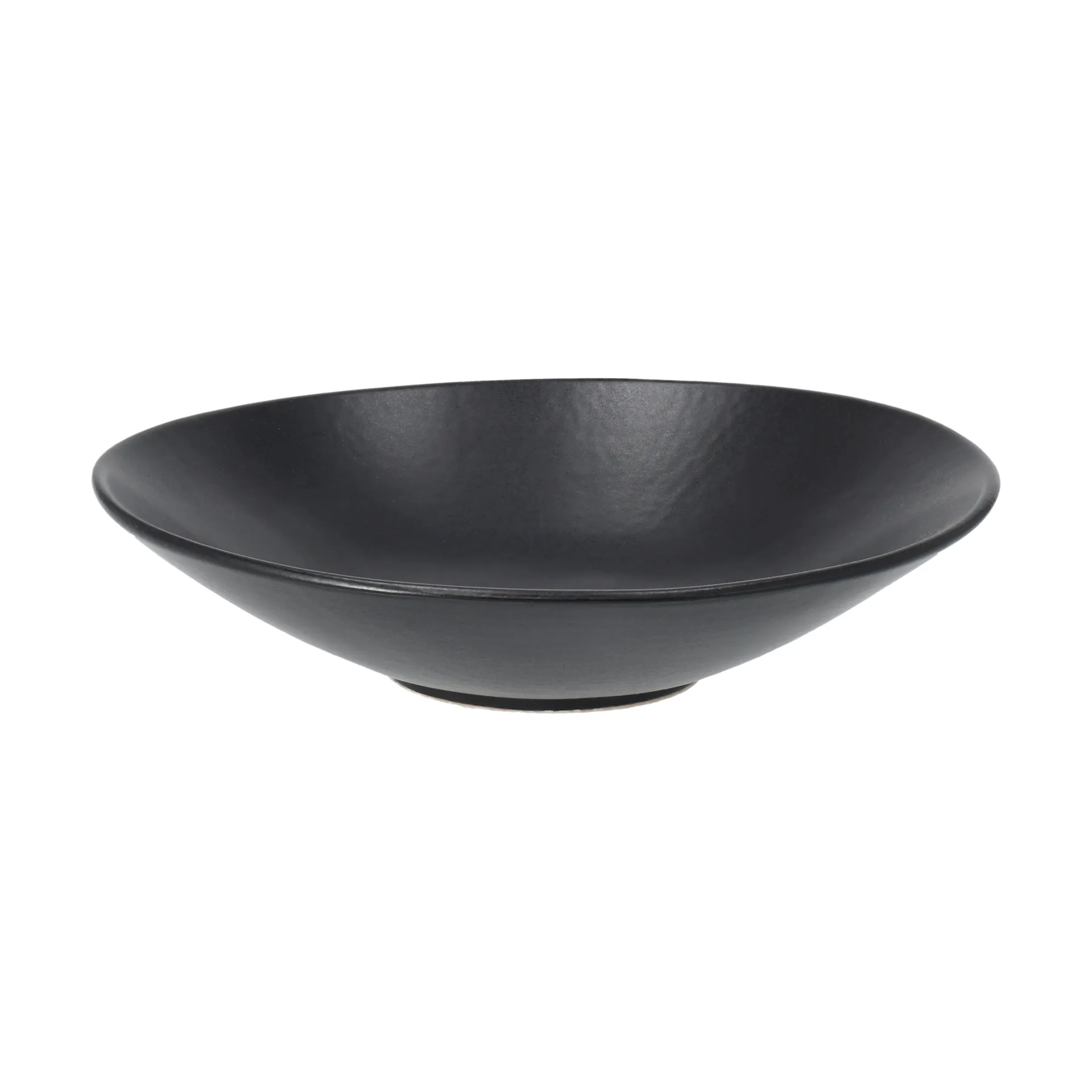 Terra pasta plate, Black stoneware, Ø22,5 cm Scandi Living