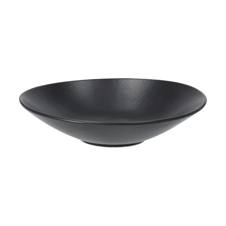 Terra pasta plate - Black stoneware, Ø22,5 cm - Scandi Living