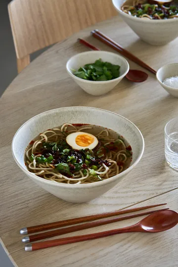 Terra ramen bowl - Beige stoneware, Ø20 cm - Scandi Living