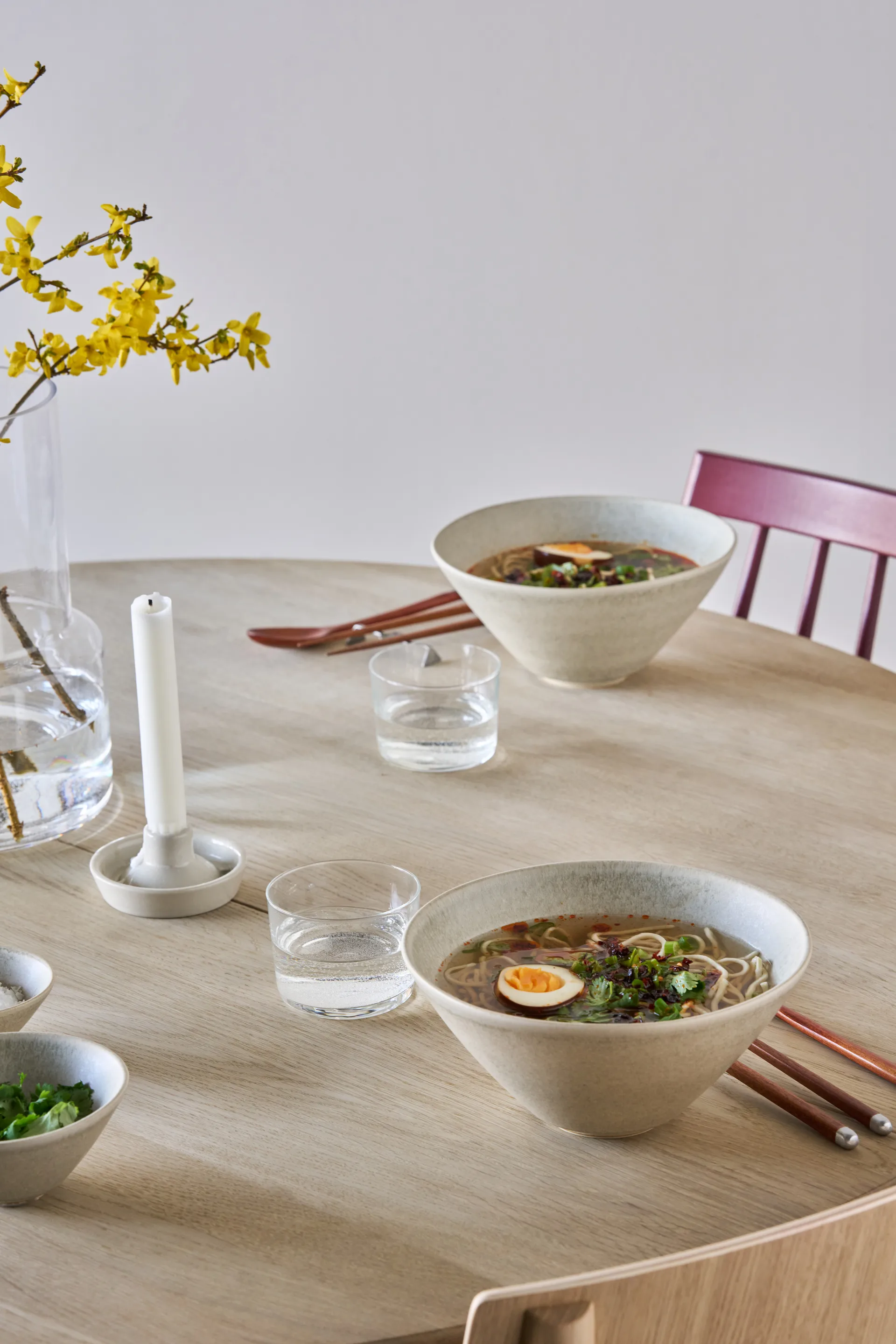 Terra ramen bowl, Beige stoneware, Ø20 cm Scandi Living
