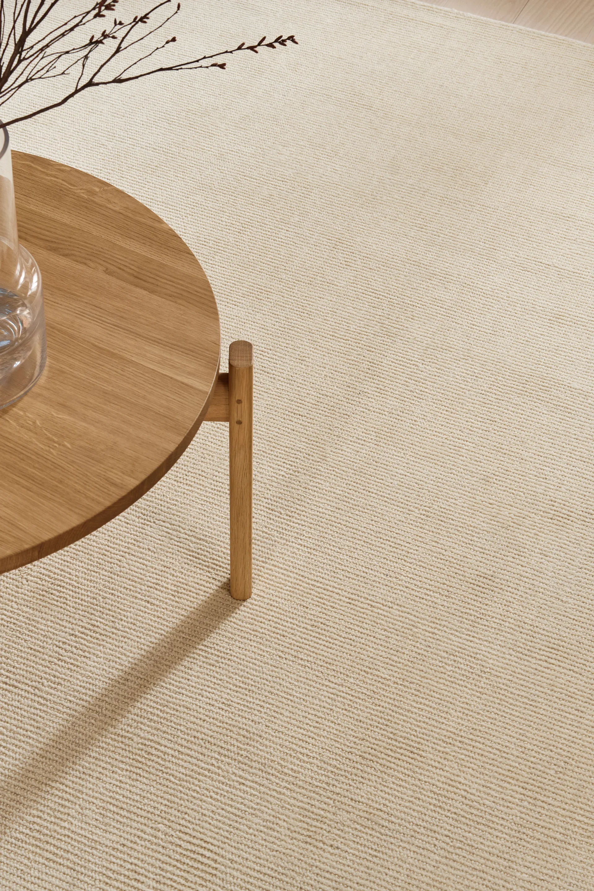 Terrain wool rug natural white, 170x240 cm Scandi Living
