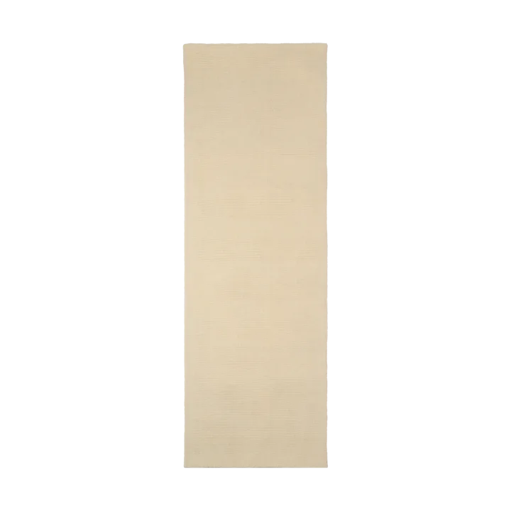 Terrain wool rug natural white - 80x240 cm - Scandi Living