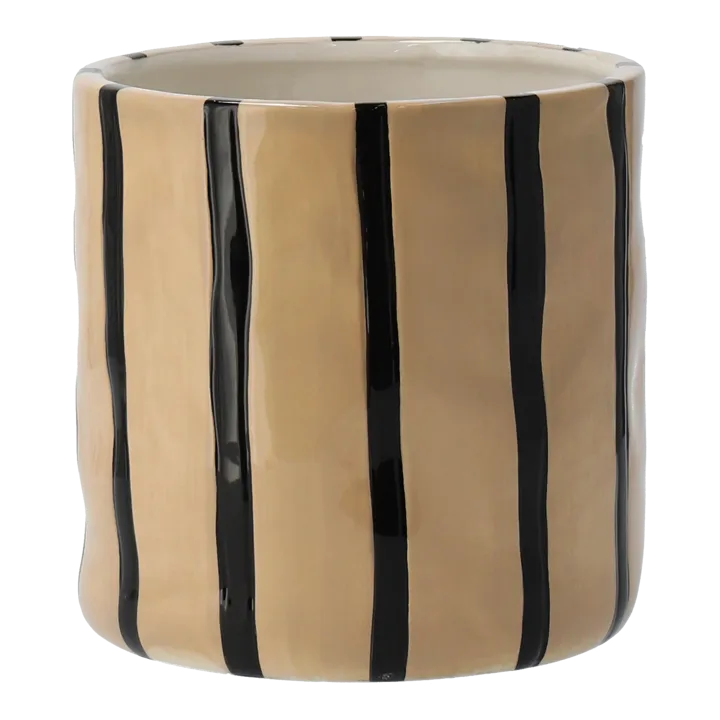 Thrive flowerpot Ø16 cm - Beige-black - Scandi Living