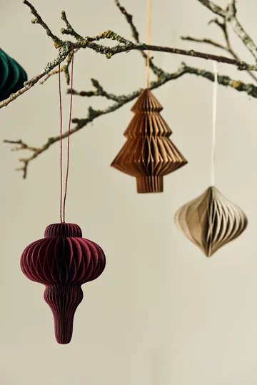 Tree baubles 4-pack - Natural - Scandi Living
