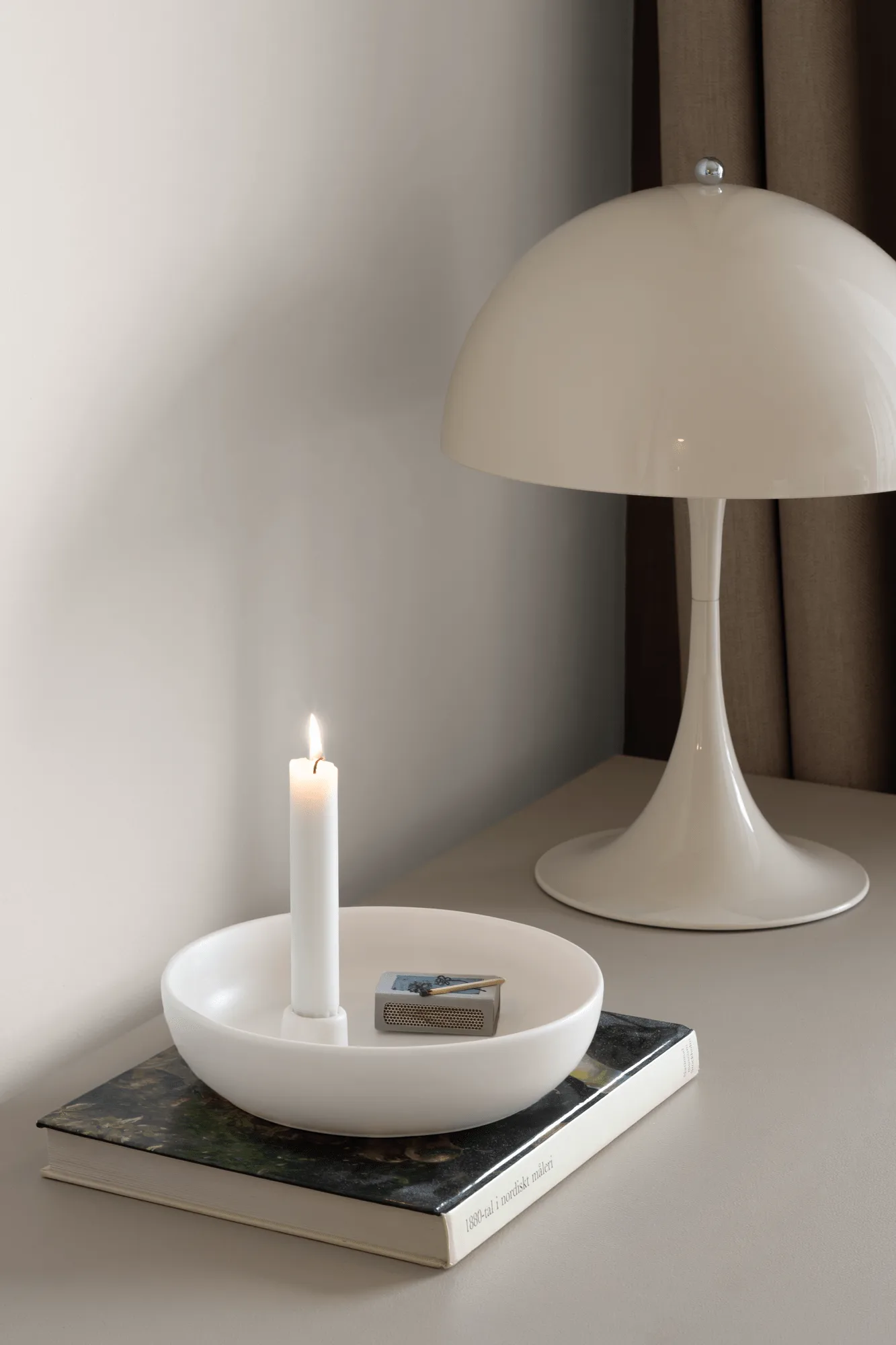 Valley candle sticks Ø21 cm, White Scandi Living