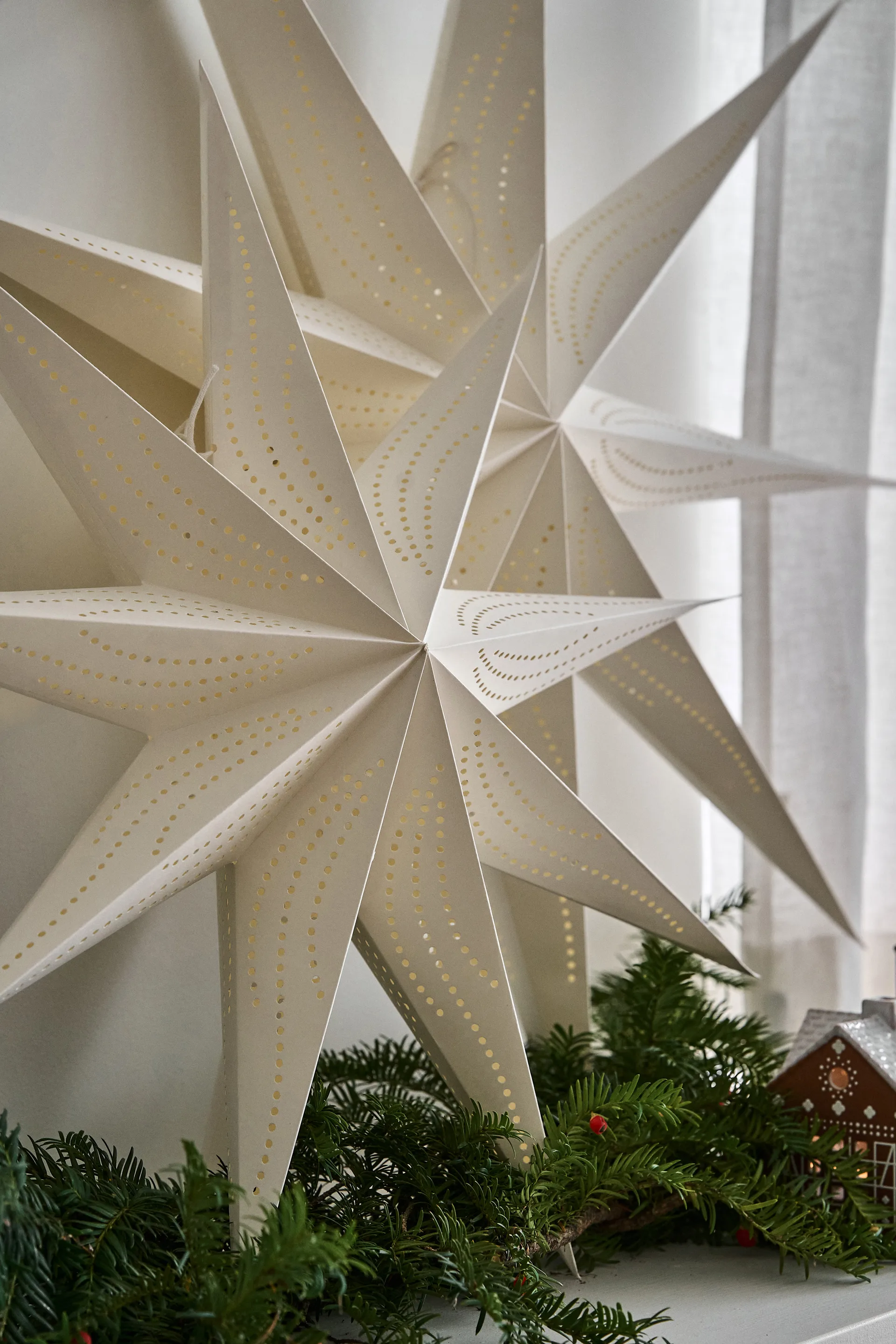 Veil advent star Ø90 cm 2-pack,  Scandi Living