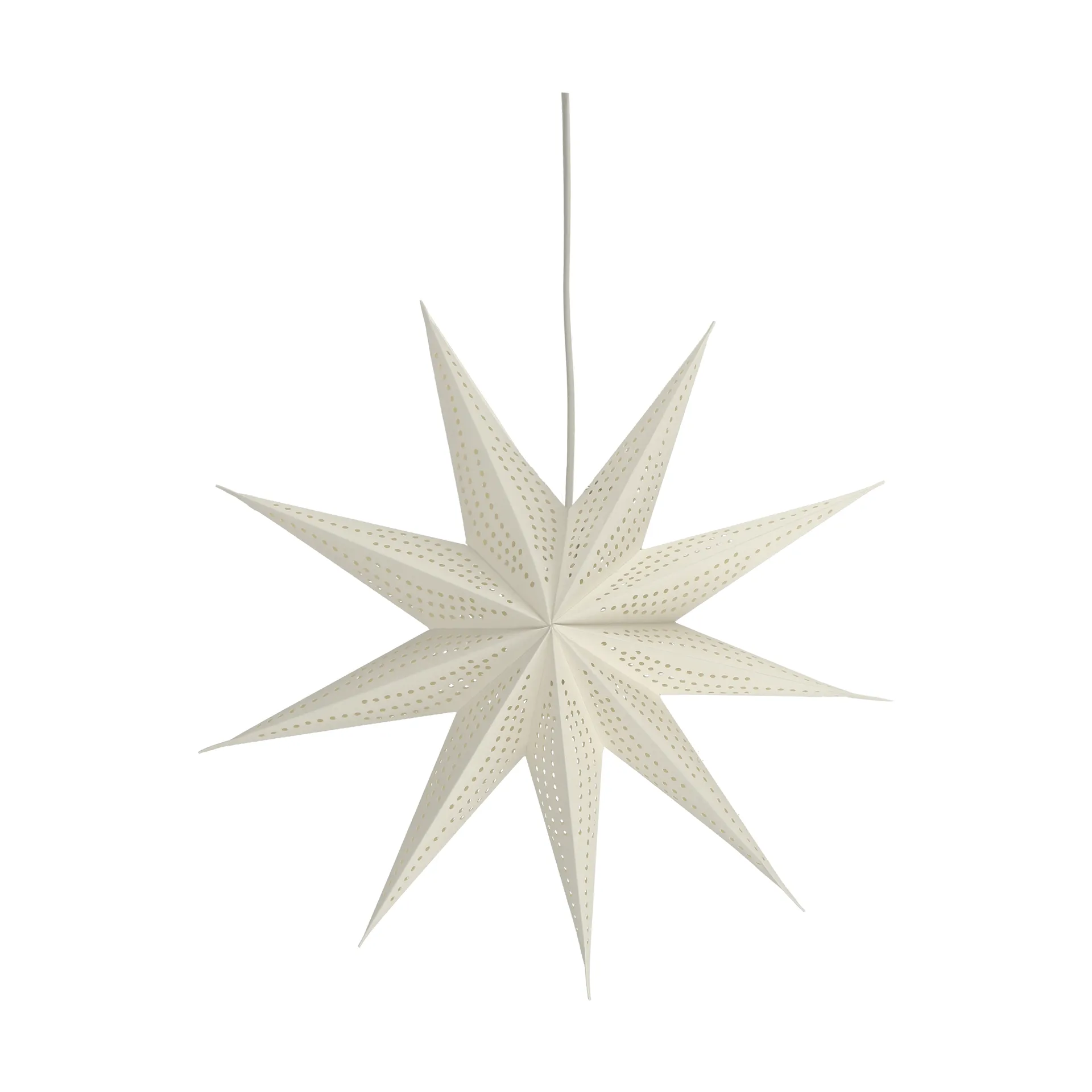 Veil advent star, White, Ø45 cm Scandi Living