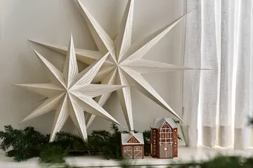 Veil advent star - White, Ø90 cm - Scandi Living