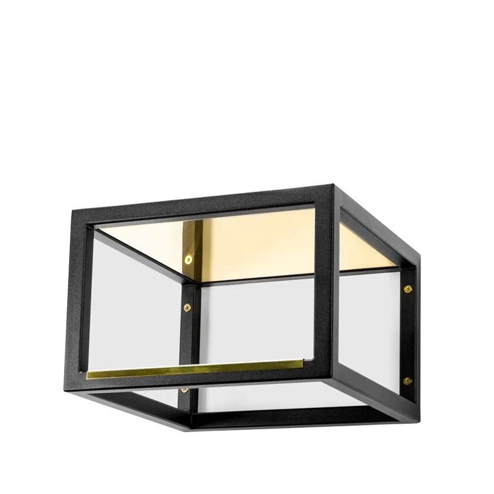 Hall shelf 11 Mini, Black/brass Scherlin