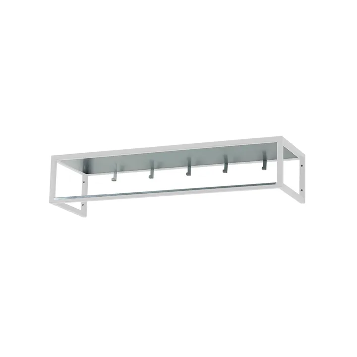 Hall shelf 11 - White lacquer, zinc plate - Scherlin