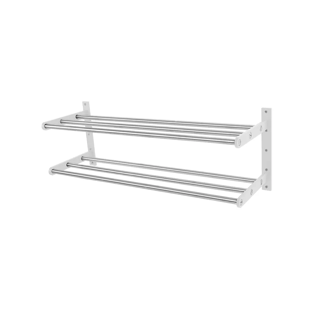 Shoe shelf 12 shoe shelf, Steel/white, white-lacquered aluminium Scherlin