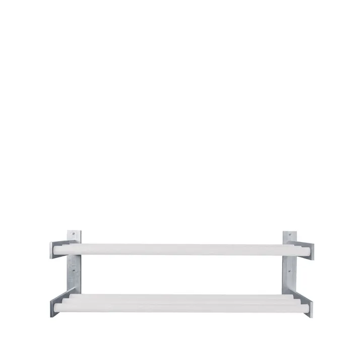 Shoe shelf 5 - White, wall, 2 level - Scherlin
