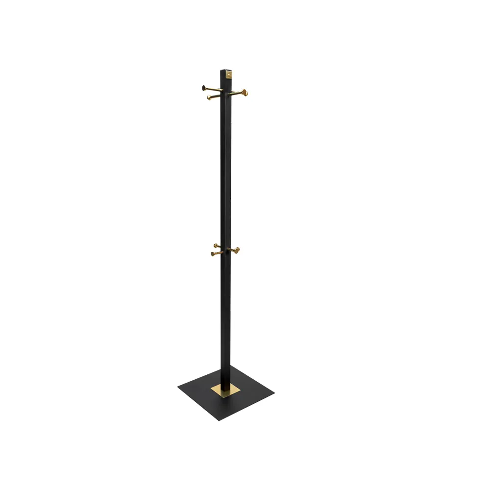 Tamburmajor 11 clothes stand, Black/brass Scherlin