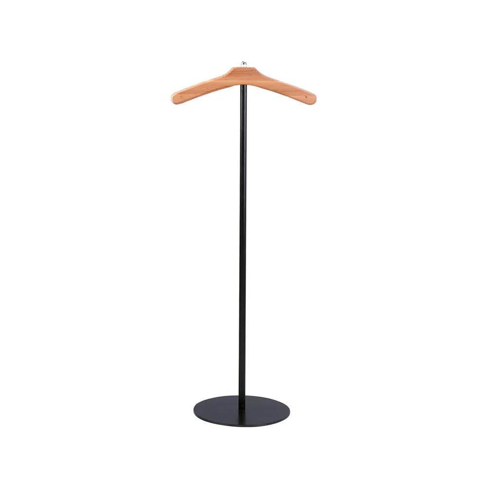 Valet stand I, Oiled oak, black metal stand Scherlin