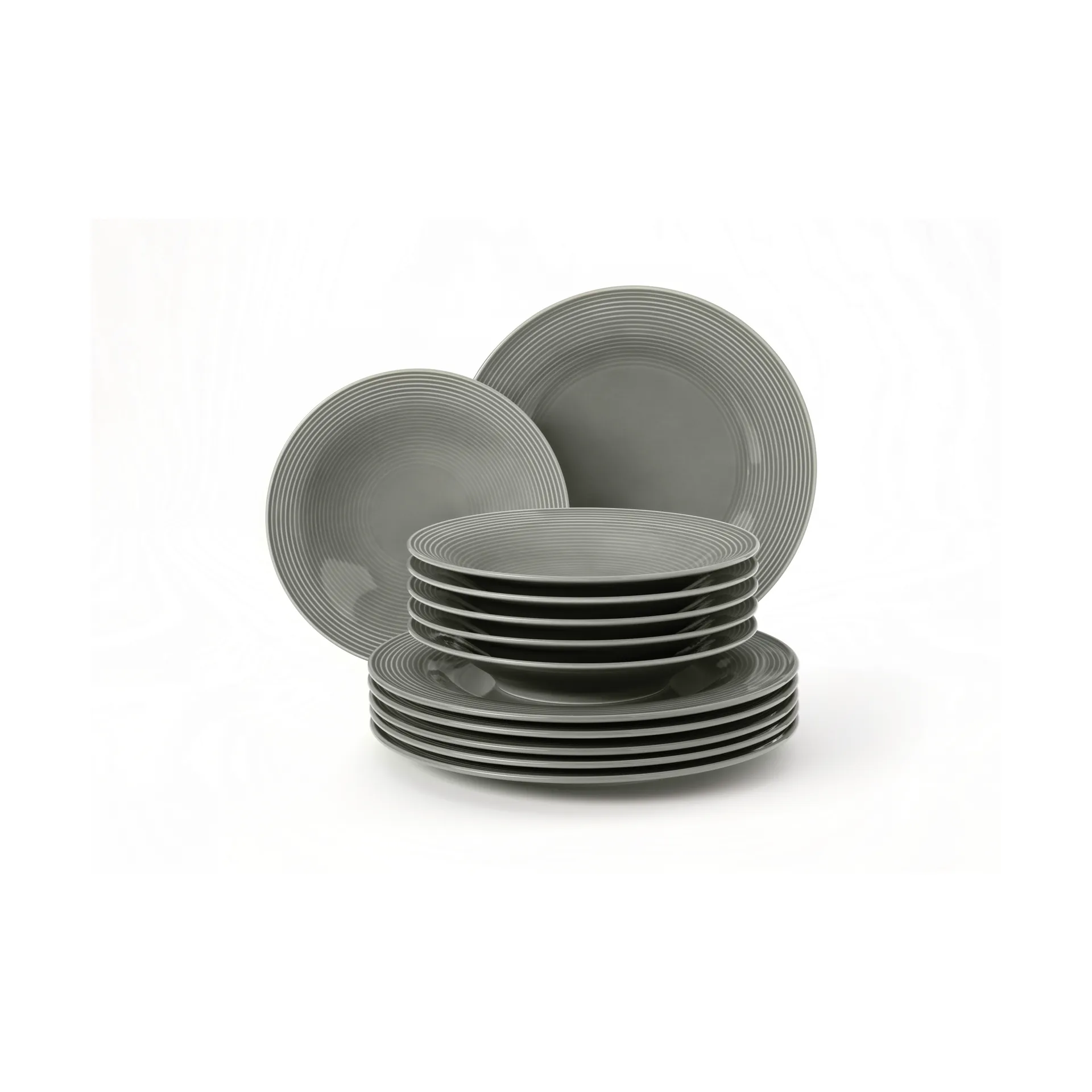 Beat service set 12 pieces, Pearl grey Seltmann Weiden