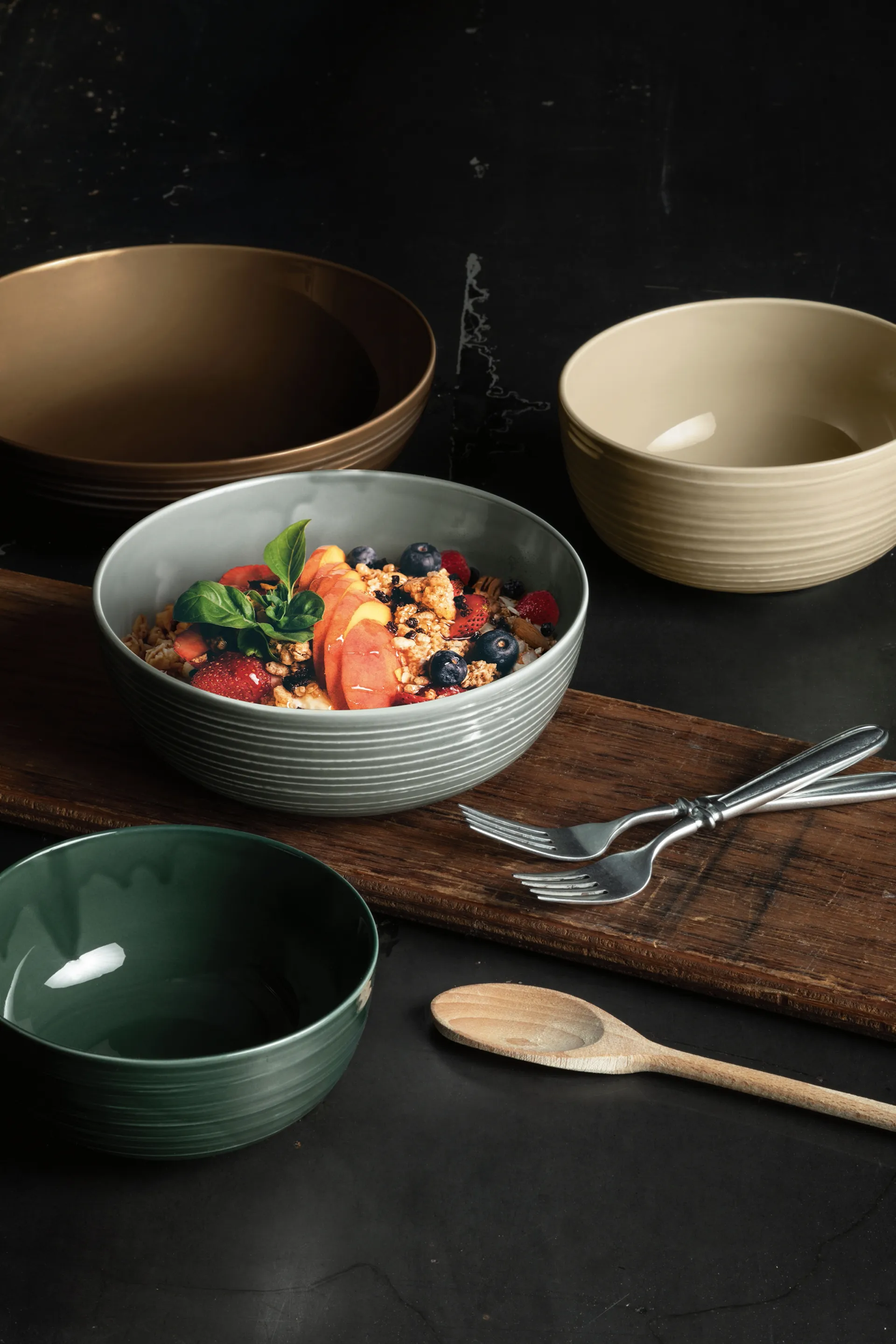 Terra bowl Ø20.4 cm 2-pack, Moss Green Seltmann Weiden