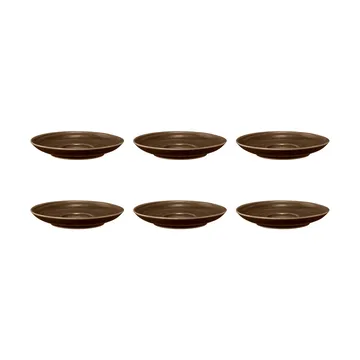Terra coffee saucer Ø12 cm 6-pack - Earth Brown - Seltmann Weiden