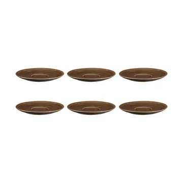 Terra coffee saucer Ø16.1 cm 6-pack - Earth Brown - Seltmann Weiden