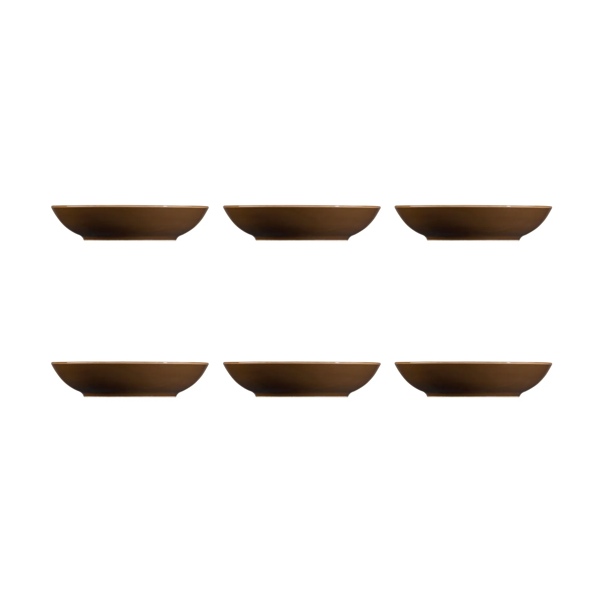 Terra deep plate Ø21.2 cm 6-pack, Earth brown Seltmann Weiden