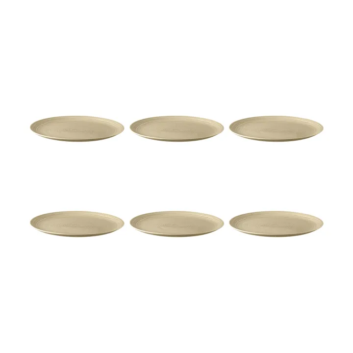 Terra plate Ø27.8 cm 6-pack - Sand Beige - Seltmann Weiden
