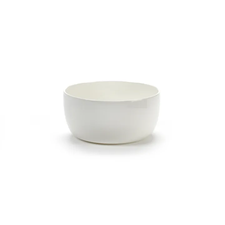 Base breakfast bowl with low rim white - 12 cm - Serax