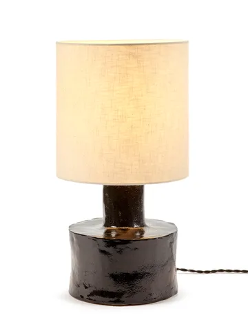 Catherine table lamp 47 cm - Black-white - Serax