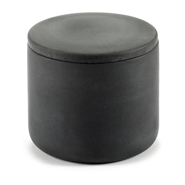 Cose storage jar with lid S low 7 cm - Dark grey - Serax
