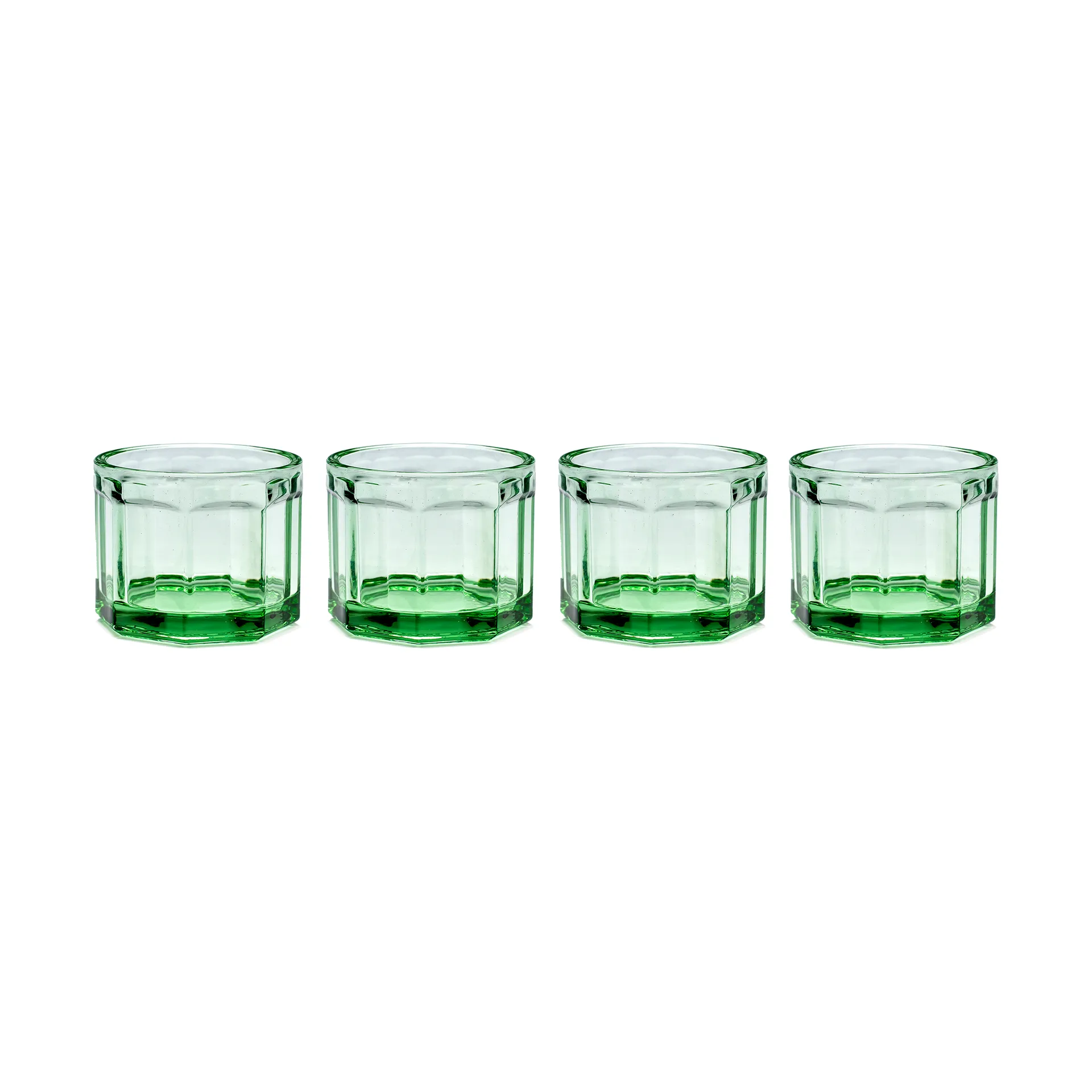 Fish & Fish drinking glass 16 cl 4-pack green,  Serax